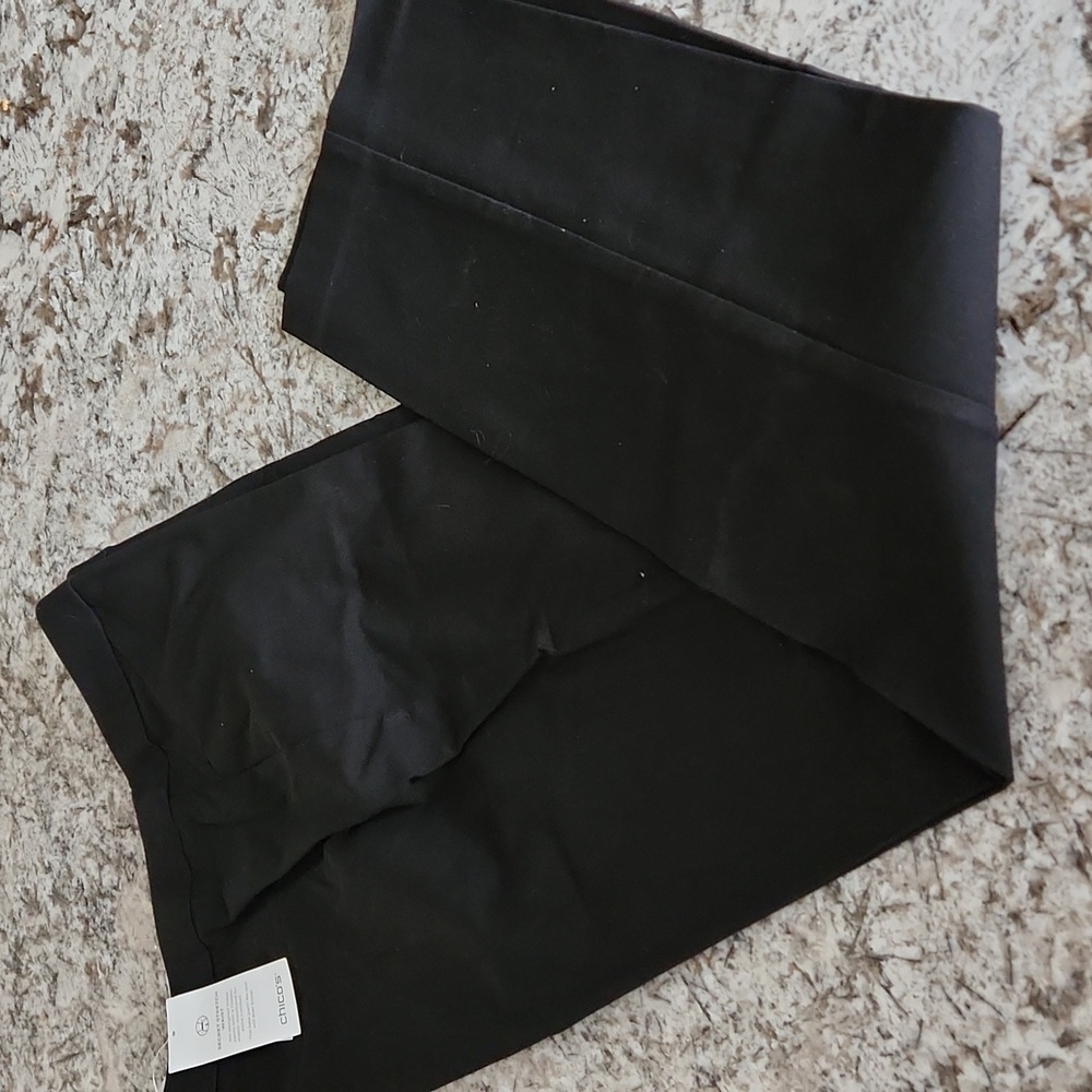 Chico's Women's Black Pants Chicos Size 2R Stretch Waist Measures 36" x …